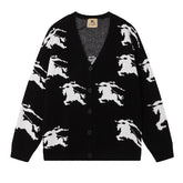 Burberry Ekd Cotton Silk Cardigan Sweater