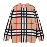 Burberry Check Technical Cotton Sweater