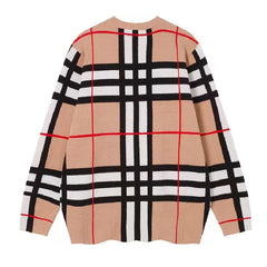Burberry Check Technical Cotton Sweater