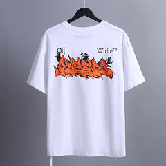 OFF WHITE Creative Letter Printing T-Shirts