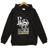 RHUDE Black World Champion Hoodie