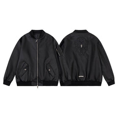 Copy of Chrome Leather Varsity Jacket