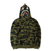 BAPE Shark Camouflage Pattern Printed Hoodies