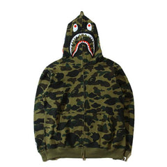 BAPE Shark Camouflage Pattern Printed Hoodies