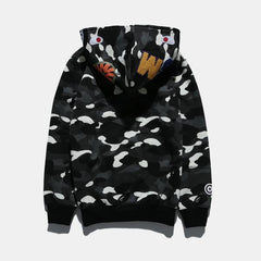 BAPE Shark Camouflage Pattern Printed Hoodies
