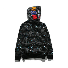 BAPE Shark Camouflage Pattern Printed Hoodies
