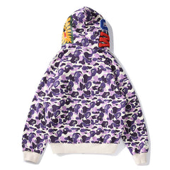 BAPE Shark Camouflage Pattern Printed Hoodies