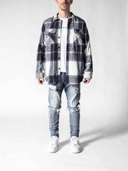 BT Blue Casual Flannel Shirt