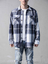 BT Blue Casual Flannel Shirt