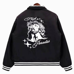 Hellstar Embroidery Cotton Baseball Jacket