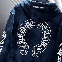 Chrome Hearts Navy Tie Dye Hoodie