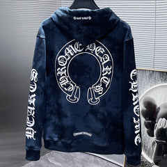 Chrome Hearts Navy Tie Dye Hoodie
