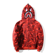BAPE Shark Camouflage Pattern Printed Hoodies