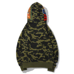BAPE Shark Camouflage Pattern Printed Hoodies