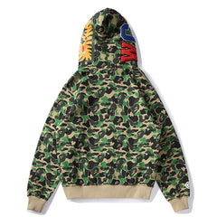 BAPE Shark Camouflage Pattern Printed Hoodies
