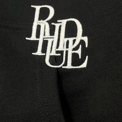 RHUDE Logo-Embroidered Cotton Zip-Up Hoodie