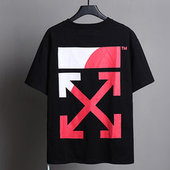 OFF WHITE Color Block Arrow Pattern T-Shirt