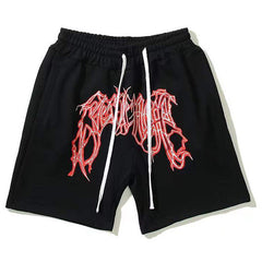 REVENGE Red Blue Lightning Shorts