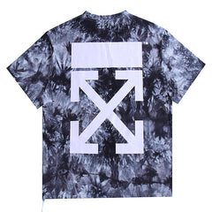 OFF WHITE Tie-dye Solid Arrows crewneck pullover T-shirts