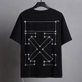 OFF WHITE Line Dot Arrow Pattern T-Shirt