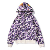 BAPE Shark Camouflage Pattern Printed Hoodies