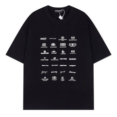 Balenciaga Logo Collection Print T-shirt Oversize