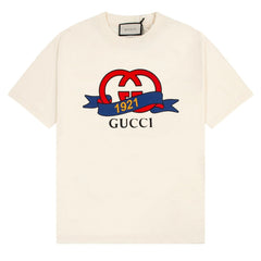 GUCCI GG 1921 Ribbon Print T-Shirt Oversized