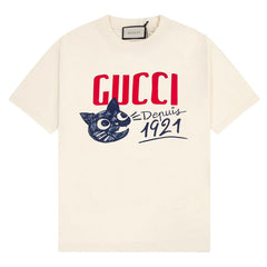 GUCCI Depuis 1921 Cat Print T-Shirt Oversized