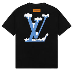 Louis Vuitton Snow Mountain Letter Print T-Shirt Oversized