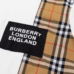 Burberry Vintage Check Panel Cotton T-shirt Oversize