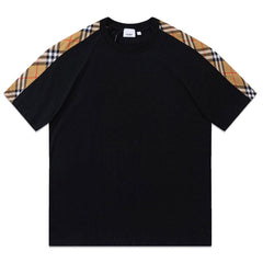 Burberry Vintage Check Panel Cotton T-shirt Oversize