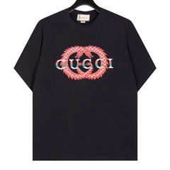 GUCCI Double Dragon Print T-Shirt Oversized