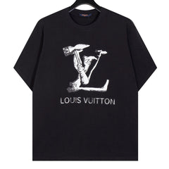 Louis Vuitton Hammer Pattern Print T-Shirt Oversized