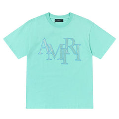 AMlRl Letter Logo Print Cotton T-Shirt