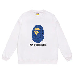 BAPE x MCM Ape Head Print Sweatshirt