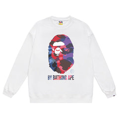 BAPE Ape Head Pattern Print Sweatshirt