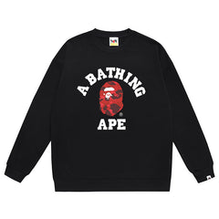 BAPE Ape Head Letter Logo Pattern Print Sweatshirt