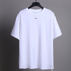 OFF-WHITE Logo-Print Cropped Cotton T-shirts