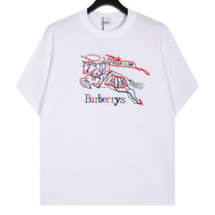 Burberry War Horse Knight Print T-shirt Oversize