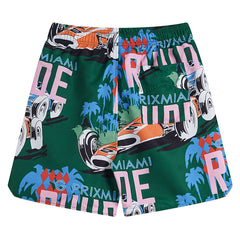 RHUDE Linen Grand Prix Shorts