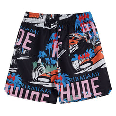 RHUDE Linen Grand Prix Shorts