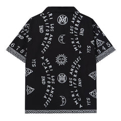 AMIRI Ouija Board Bowling Shirt In Black