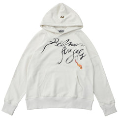 Palm Angels Foggy Logo-Print Cotton-Jersey Hoodie