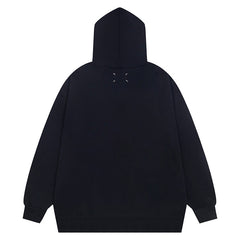 Maison Margiela Cotton Numbers Tape Print Hoodie