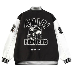 AMlRl logo-appliqué Varsity Jacket