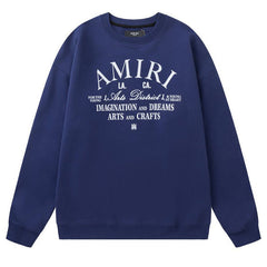 AMIRI Arts District Cropped Crew Sweatshirts Oversized