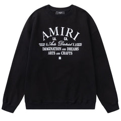 AMIRI Arts District Cropped Crew Sweatshirts Oversized