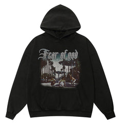 Fear Of God Essentials California Character Pattern Hoodie