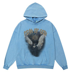 Fear Of God Essentials Angel Wings Pattern Hoodie