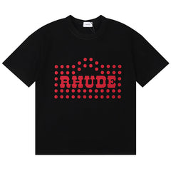 RHUDE Letter Logo Printed T-Shirt